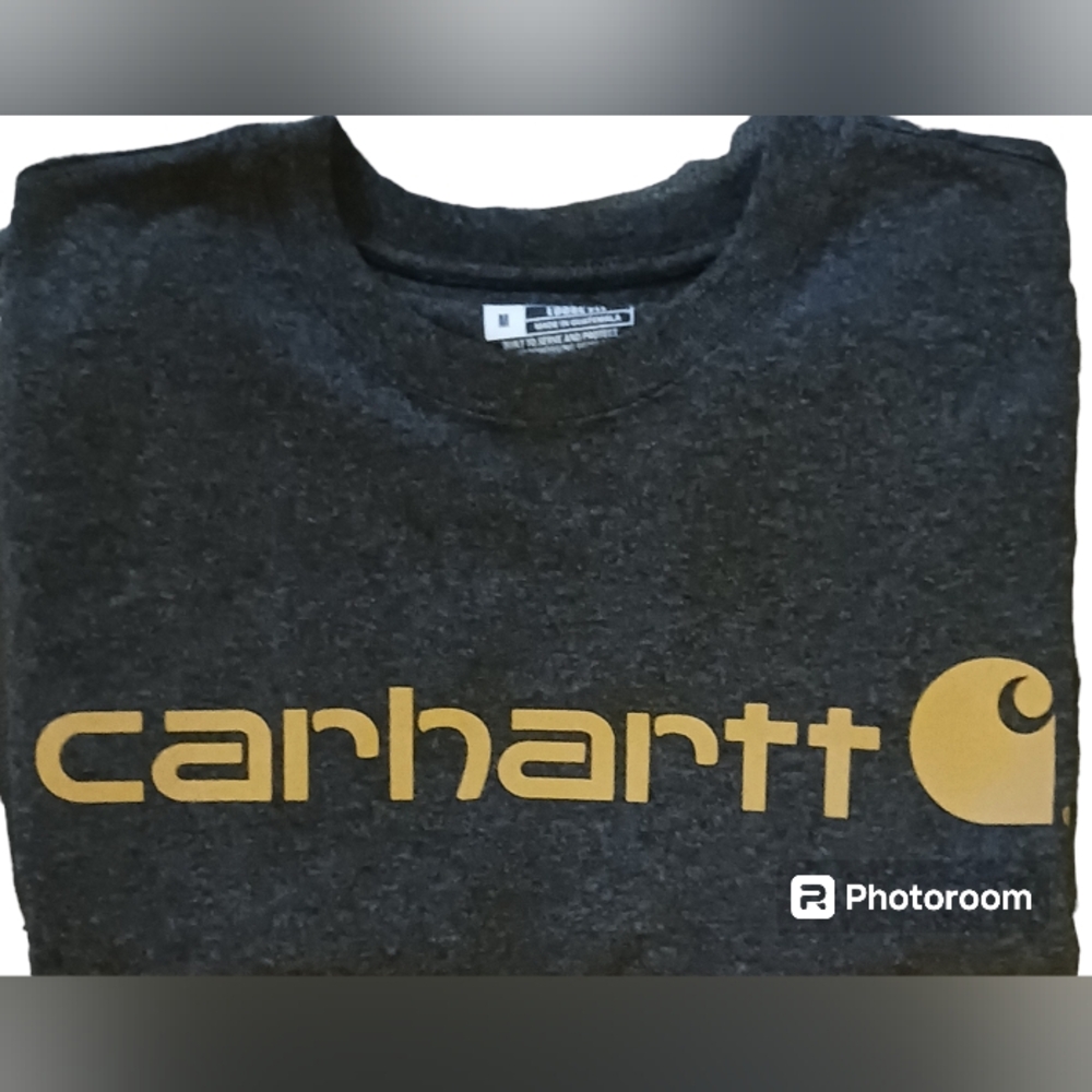 Carhartt tee.  Mens.  Size: Loose Fit Medium.  Dark gray.